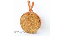 Circle Round Bags Rattan Ata Grass Hand Woven 100% Handmade